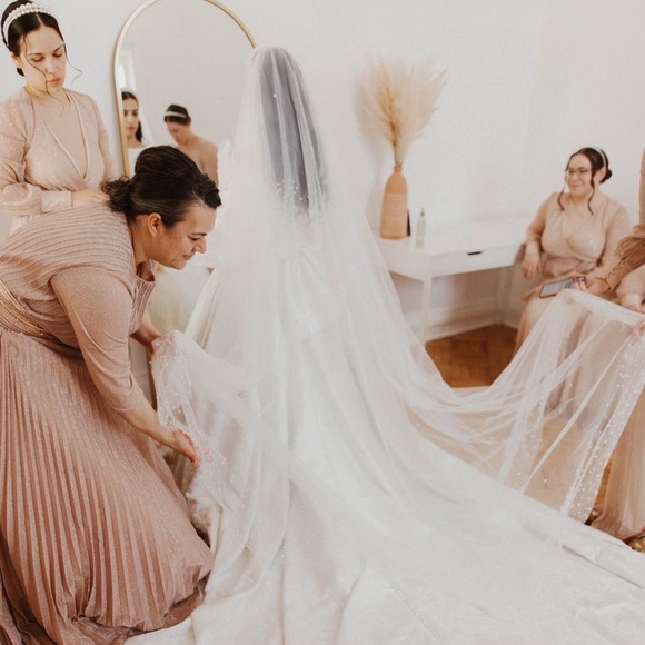 Pearl embedded veil! - Picture 1 of 5